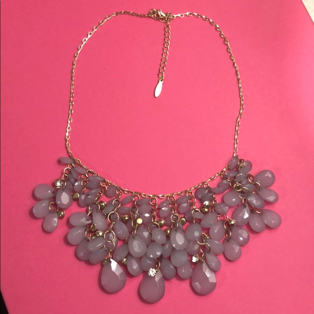 Gold/ lavender necklace
